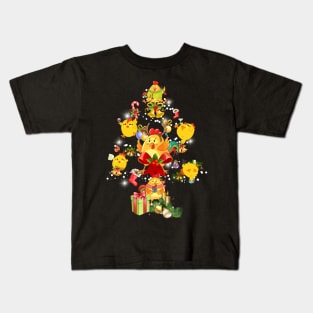 Chicken Christmas Tree Kids T-Shirt